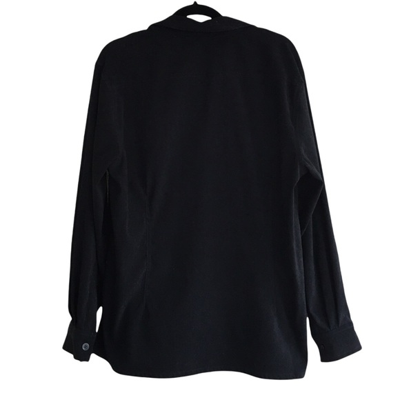 MARDI MODES Black Long Sleeve Button Up - Picture 2 of 3